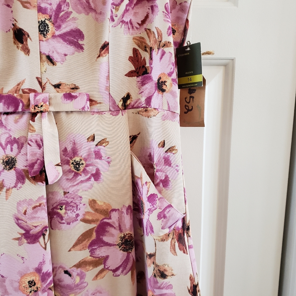 Sz 14 Taylor Floral Dress NWT - Picture 3 of 9